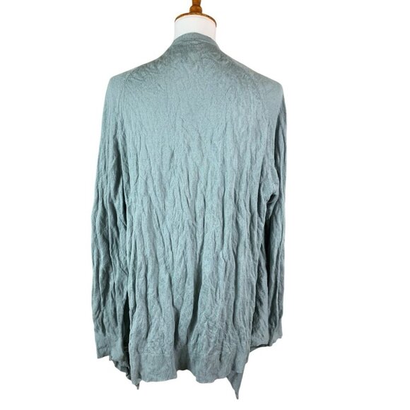 Worth Draped Waterfall Open Front Lightweight Cardigan Sweater Medium - Picture 3 of 4